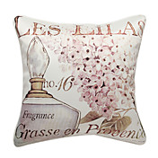 Modern Perfume Print Decorative Pillow Cover