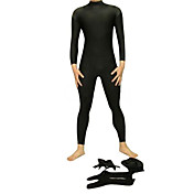 Negro Unisex Lycra Spandex Catsuit