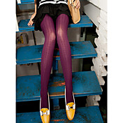 Dame Twist Flower Slim Stripe Velvet Strømpebukser