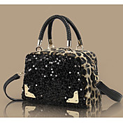 kvinners trendy sequin leopard print crossbody bag (26 * 12 * 20cm)