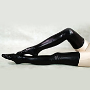 Shiny Metallic Black Stockings larga duración (2 Piezas)