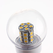E27 5W 27x5050 SMD 450-500LM 3000-3500K Warm White Light LED Ball Bulb (220V)