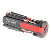 8-in-1 Mini Multi-Cacciavite con torcia potente