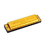 Huang - (105) Blues Harp Golden Harmonica 10 Holes/20 Tones