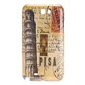 Tour Design Rétro cas de Pise modèle rigide pour Samsung Galaxy N7100 Note 2