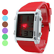 Unisex de múltiples funciones de silicona del estilo LED reloj de pulsera digital (colores surtidos)