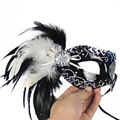 Fashion Black and White PVC Holiday Half-face Mask