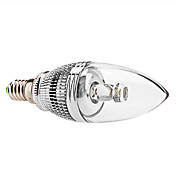 Dimmable E14 3W 210-240LM 6000-6500K Branco Natural Lâmpada LED Vela (85-265V)