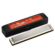 DunHuang - (DN24-5) 24 Holes Octave Harmonica with Copper Reed Plate