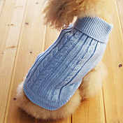 Classical European Style Sweater for Dogs Cats (Blue,XS-M)