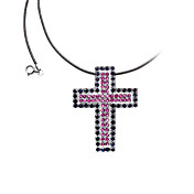 Mote Skjul tau med Cubic Zirconia Plating Platinum kvinner halskjede