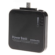 ZHIIDA mobile Banca di potere per il dispositivo digitale (Black, 2000 mAh)