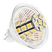 MR16 5W 27x5050 SMD 400-420LM 3000-3500K Warm White Light LED Corn Bulb (12V)
