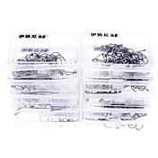 Liten Silver Super hardhet / Full-Carbon / Sharp fiskekrok (1 # ~ 15 #, 10 bokser / 1 stk)