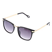 Oreka Moda Grigio Lens Black Frame Gambe d'oro Occhiali da sole