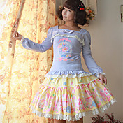 Afternoon Tea Long Sleeve Cotton Country Lolita T-shirt(4 Colors)