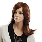 Capless Long Light Brown reta sintéticos de alta qualidade perucas de cabelo