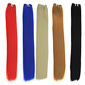 20 Zoll High Quality Synthetic Straight Hair Weave Hair Extension