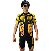INBIKE Series 100%Ployester Short Sleeve Summer Man Cycling Jersey Suit with Silicone Pad QG023