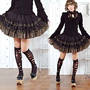 Cotton Short Leopard Punk Lolita Falda (66-80cm) (3 Colora)