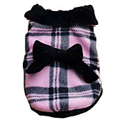 England Style Bowknot Thickened Jacket for Dogs (XS-XL)
