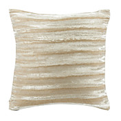 Elegante listrado Velvet fronha decorativa