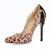 Suede Stiletto Heel Pumps Party / Evening Shoes With Chain
