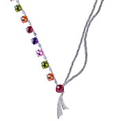 Gorgeous Alloy Plating 23k gull med Cubic Zirconia kvinner Necklace (Flere farger)