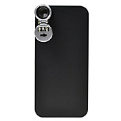 60X Zoom LED Micro Lens Mikroskop w / Schutzhülle für iPhone 4 / 4S - Schwarz + Silber