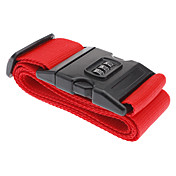 3-Digit Combination Lock Luggage Packing Strap (Assorted Color)