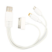 3 in 1 8 Pin Lightning, Micro USB and 30 Pin to USB Cable for iPhone 5 and iPad mini and All