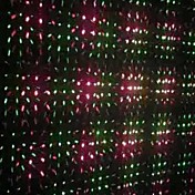 0.068W Professional Sound / Auto Play Stage Light LED (rouge / vert)