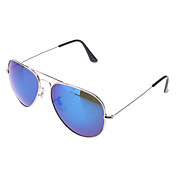 Oreka Laser Blue Resin Polarized Silver Frame Driving Sonnenbrillen