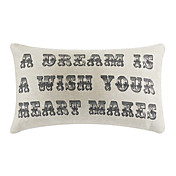 Sonho em Coração fronha de algodão / linho decorativa