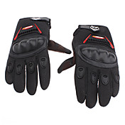 KNIGHTOOO Black Mesh + Nylon Full-finger Handsker til Cykling / Motorcykel (XL størrelse)
