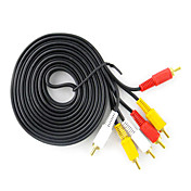 3RCA to 3RCA Cable for DVD, VCD (3 m)