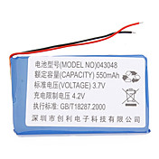 3.7v 550 mAh 043048 Li-polymer oplaadbare batterij