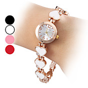 Women's Casual Style Quartz Alloy Analog Bracelet Watch (Assorted Colors)