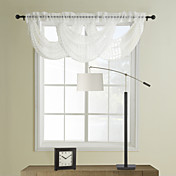 Elegant Hvit Waterfall Valance