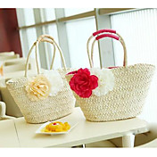 Women's Flower Solid Color Tote