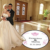Personalized Crown Wedding Dance Floor Decal (More Colors)