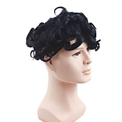 100% Indian Remy cheveux courts bouclés 9 "par 7" Toupee Mens
