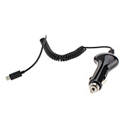 Car Charger with Retractable Lightning Cable for iPhone 5