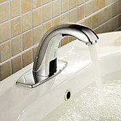 sensore automatico del lavandino rubinetto del bagno con piastra stemma (freddo)