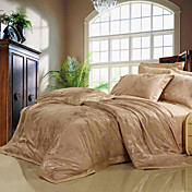 Corey Jacquard Full / Queen 4-Piece Duvet Cover Set