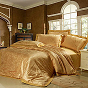 Herman Jacquard Full / Queen 4-Piece Duvet Cover Set