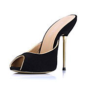 Elegantes Sandalias de gamuza stiletto talón del partido / zapatos de noche