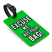 Travel Luggage Tag - EXCUSE ME,NOT YOUR BAG(Green)