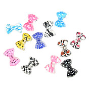 24PCS 3D Half Cover Resin Nail Decorations Cartoon Bow Tie