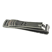 1PCS Curved Blade Nail Clipper Silver Stainless Steel(8.6x3x1.5cm)